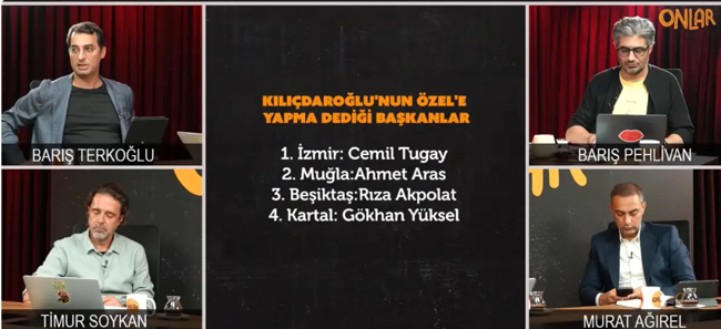 Kılıçdaroğlu'nun, Özel'e 