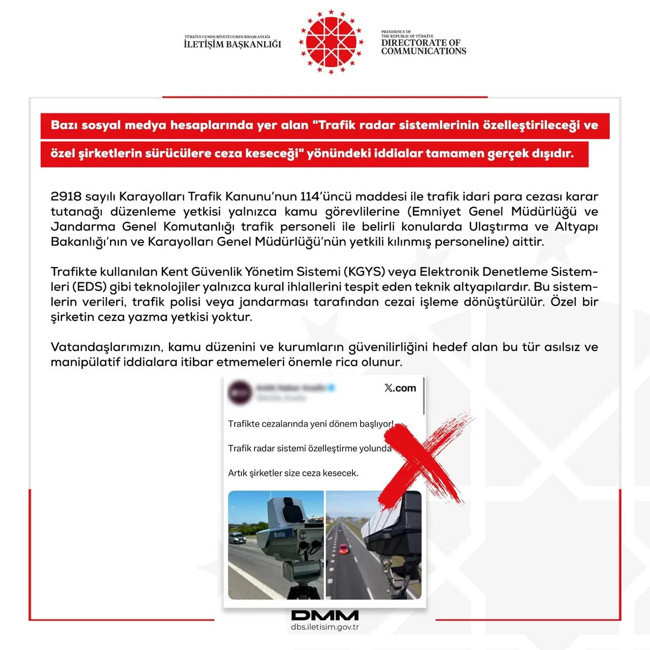 Açıklama geldi: Trafik radar sistemleri özelleştiriliyor mu? - Resim : 1