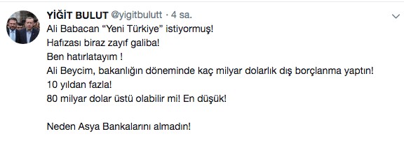 Yiğit Bulut'tan Ali Babacan'a düello çağrısı! "Başıma gelecek her şeye hazırım" - Resim : 1