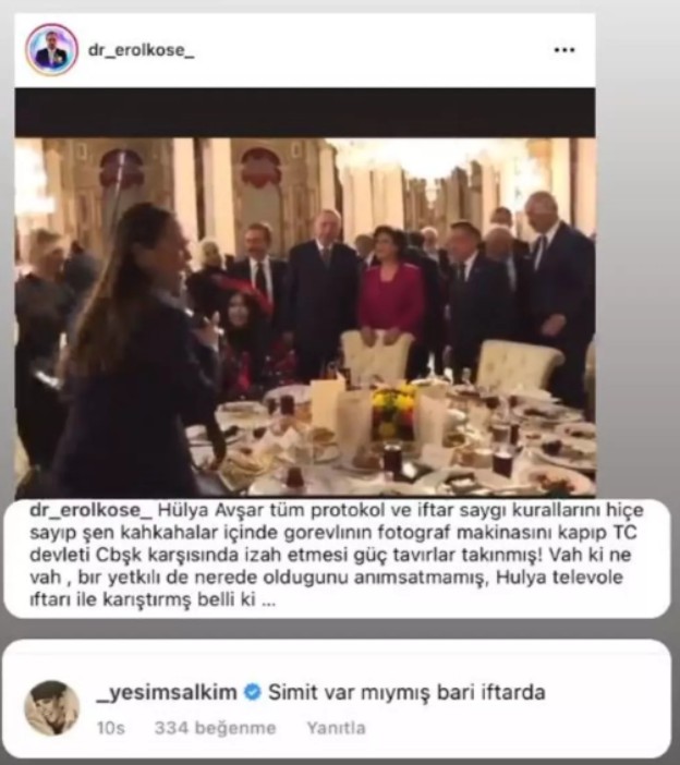 İftardaki halini görünce dayanamadı! Yeşim Salkım'dan Hülya Avşar'a 'simit' göndermesi - Resim : 1