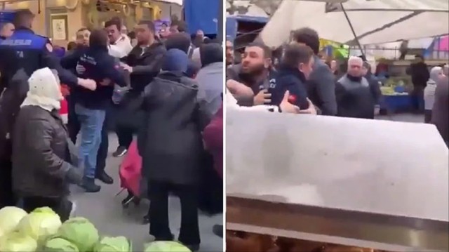 Kurum'un esnaf ziyaretinde gerginlik! Dansöz kıyafeti fırlatıp 'Hadi giydir bana' diye bağırdılar - Resim : 1