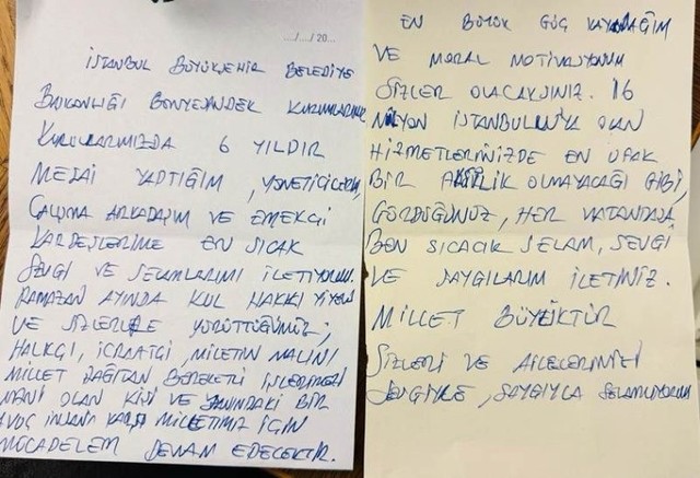 Ekrem İmamoğlu'ndan İBB çalışanlarına mesaj: 'Mücadelem devam edecek' - Resim : 1