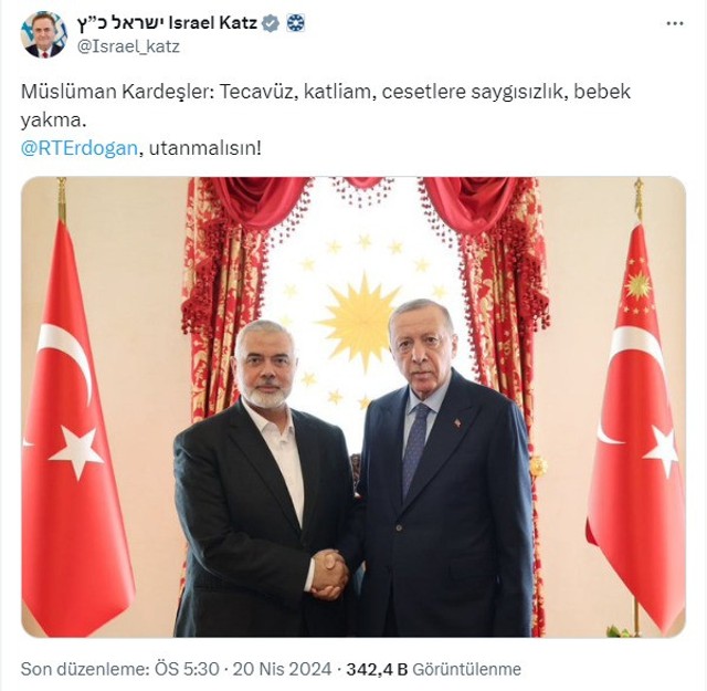 İstanbul'daki zirve rahatsız etti! Bu görüntüyü paylaşan İsrailli bakandan hadsiz sözler - Resim : 2