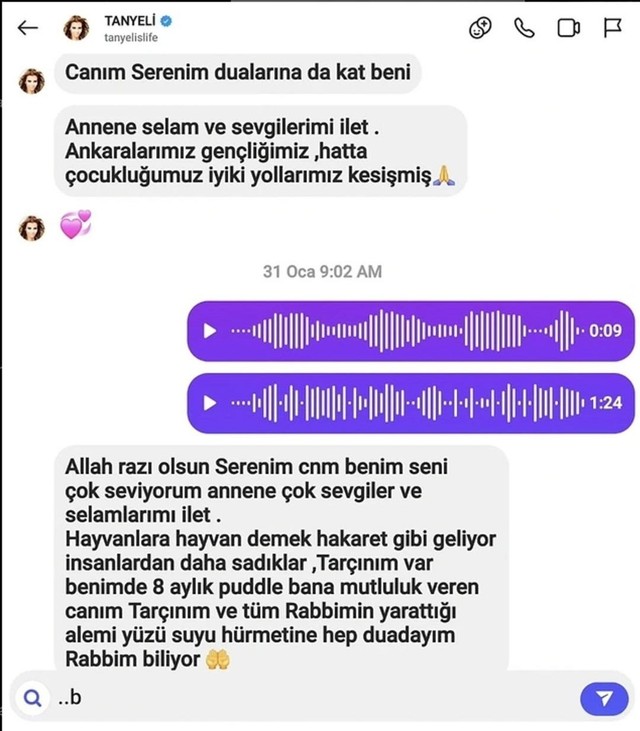 Ünlü isim Tanyeli ile son mesajlaşmasını yayınladı: "Dualarına kat beni" - Resim : 2