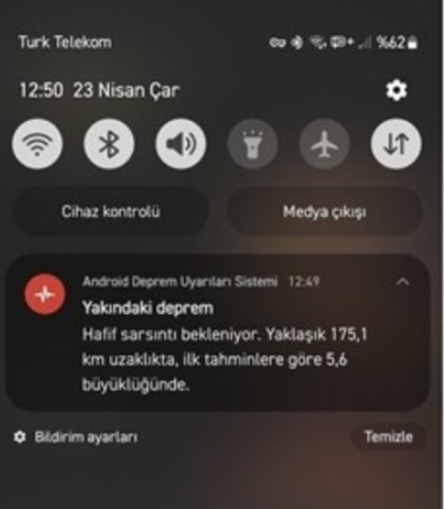 Nasıl aktif ediliyor? Google, İstanbul'daki 6.2'lik depremi 30 saniye önceden bildirdi! - Resim : 1