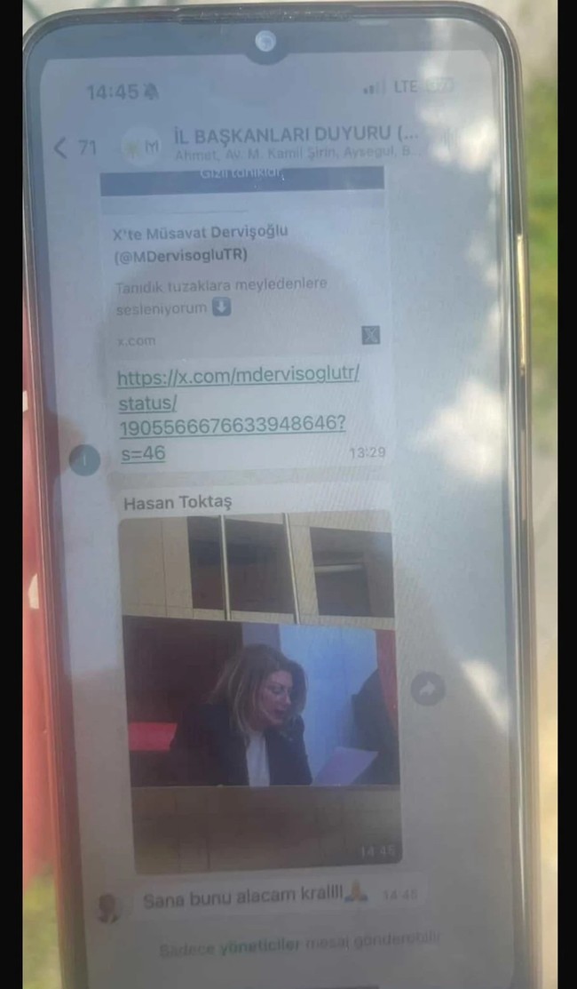 İYİ Partili vekilden CHP'li kadın vekil için skandal mesaj! "Sana bunu alacağım kral" - Resim : 1