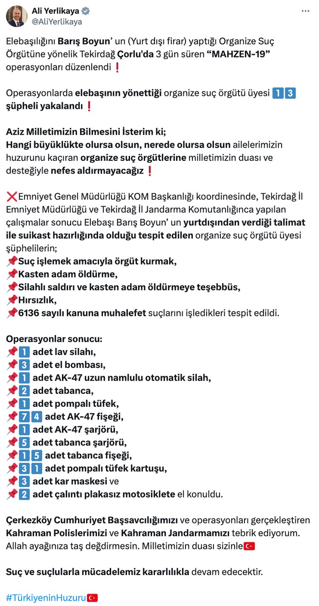 Suikast hazırlığında olan organize suç örgütü üyeleri yakalandı! - Resim : 1