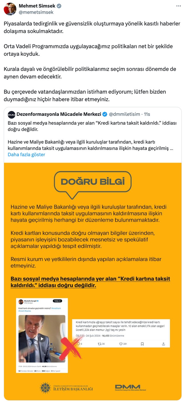 Bakan Şimşek ‘istirham ediyorum’ diyerek duyurdu! ‘Bizden duymadığınız hiçbir habere…’ - Resim : 1