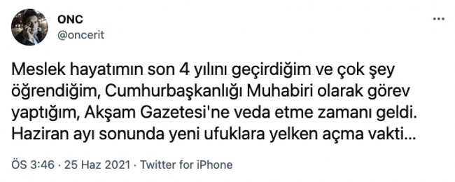 Akşam Gazetesi’nden sürpriz ayrılık! ‘Yeni ufuklara yelken açma vakti’ - Resim : 2