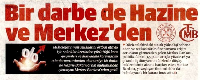 Faiz kararı sonrası YeniŞafak gazetesi gemileri yaktı! Faturayı Mehmet Şimşek'e kestiler - Resim : 1
