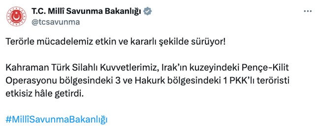 4 PKK'lı terörist etkisiz hale getirildi! - Resim : 1