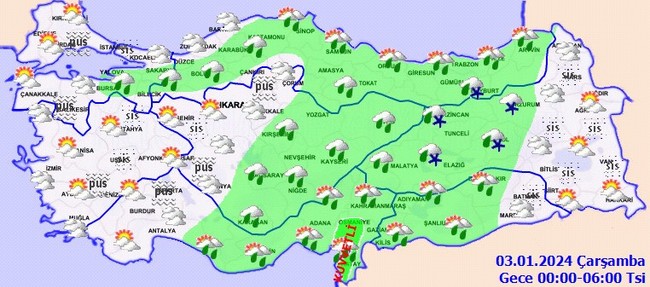 Meteoroloji’den sağanak ve kar yağışı uyarısı! İşte il il 2 Ocak hava durumu… - Resim : 5