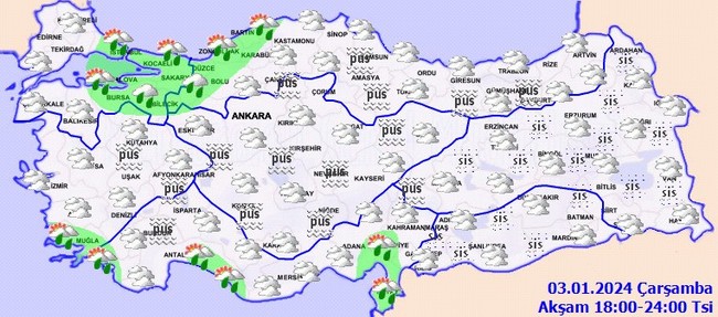 Meteoroloji’den kar ve kuvvetli sağanak uyarısı! İşte il il 3 Ocak hava durumu… - Resim : 4