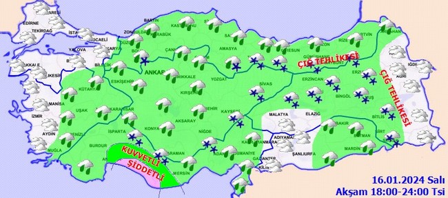 Meteoroloji saat verdi: 25 kent için alarm moduna geçildi! İşte il il 16 Ocak hava durumu… - Resim : 5