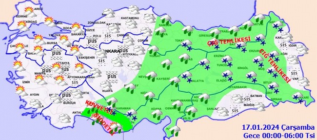 Meteoroloji saat verdi: 25 kent için alarm moduna geçildi! İşte il il 16 Ocak hava durumu… - Resim : 6