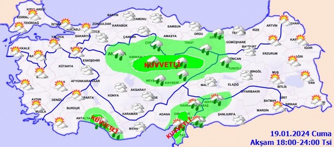 Meteoroloji’den 11 il için kodlu uyarı geldi! İşte il il 19 Ocak hava durumu… - Resim : 5