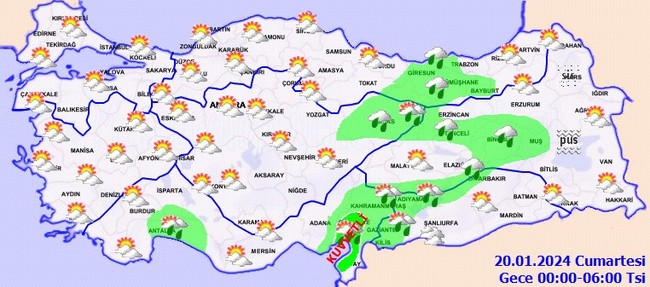 Meteoroloji’den 11 il için kodlu uyarı geldi! İşte il il 19 Ocak hava durumu… - Resim : 6