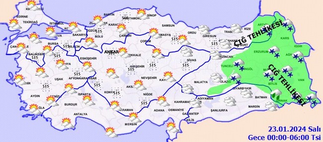 Meteoroloji’den kuvvetli yağış ve kar uyarısı! İşte il il 22 Ocak hava durumu… - Resim : 6