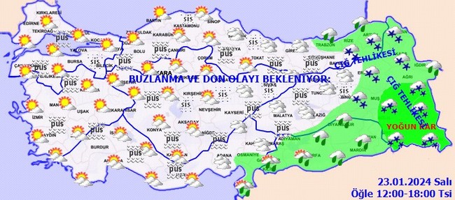 Meteoroloji’den kuvvetli kar yağışı uyarısı! İşte il il 23 Ocak hava durumu… - Resim : 3