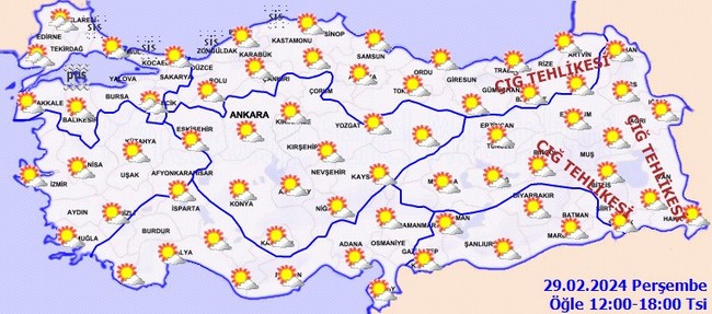 Meteoroloji paylaştı! Bugün hava nasıl olacak? İşte il il 29 Şubat hava durumu… - Resim : 3