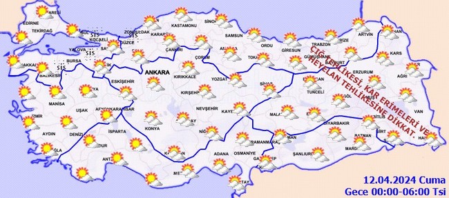 Bayramın 2. günü için kuvvetli rüzgar ve sağanak uyarısı! İşte il il 11 Nisan hava durumu… - Resim : 5