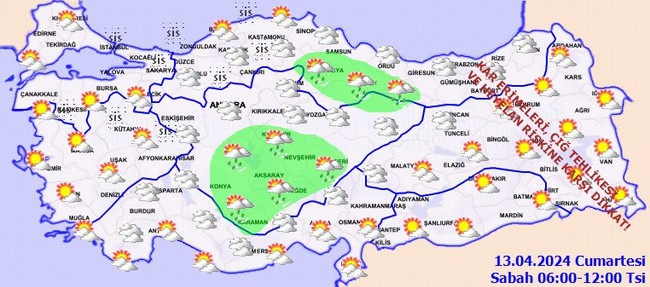 Meteoroloji’den gök gürültülü sağanak uyarısı! İşte il il 13 Nisan hava durumu… - Resim : 2