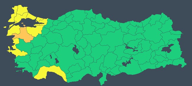 Meteoroloji’den 11 il için kodlu uyarı geldi! İşte il il 19 Ocak hava durumu… - Resim : 1