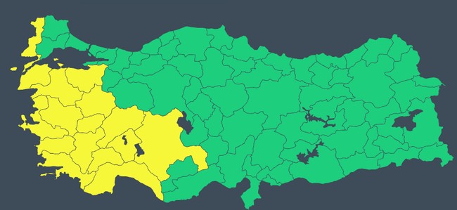 Meteoroloji’den 16 il için sarı kodlu uyarı! İşte il il 8 Ocak hava durumu… - Resim : 1