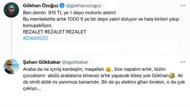 Gökhan Özoğuz'un benzin zammı isyanına Şahan Gökbakar'dan yanıt! - Resim : 2