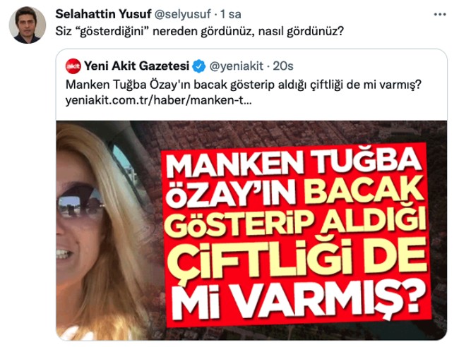 Yeni Akit’ten Tuğba Özay için skandal başlık! Yazar Selahattin Yusuf’tan cevap gecikmedi - Resim : 1