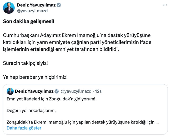 CHP’li Yavuzyılmaz ‘ifadeye çağrıldılar’ diyerek duyurmuştu! İfade işlemleri ertelendi… - Resim : 2