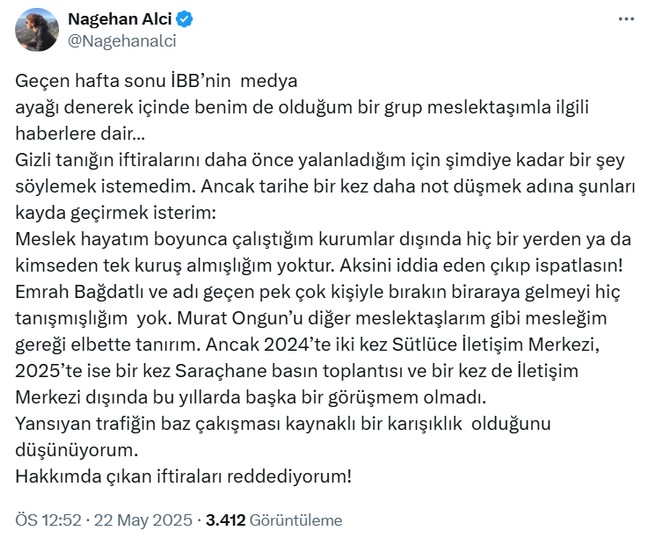 Nagehan Alçı'dan 'Murat Ongun' yanıtı: İftira, çıkıp ispatlasınlar! - Resim : 1