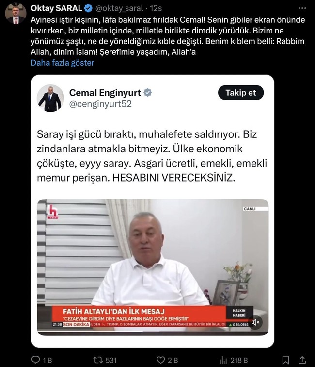 CHP'li Enginyurt'tan Erdoğan'ın danışmanına: Hamamcılığa soyunan saray fırıldağı - Resim : 1