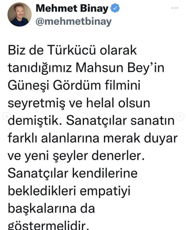 Bergen’in yönetmenlerinden Mahsun Kırmızıgül’e sert yanıt: "Mahsun Bey'in Güneşi Gördüm filmini..." - Resim : 2