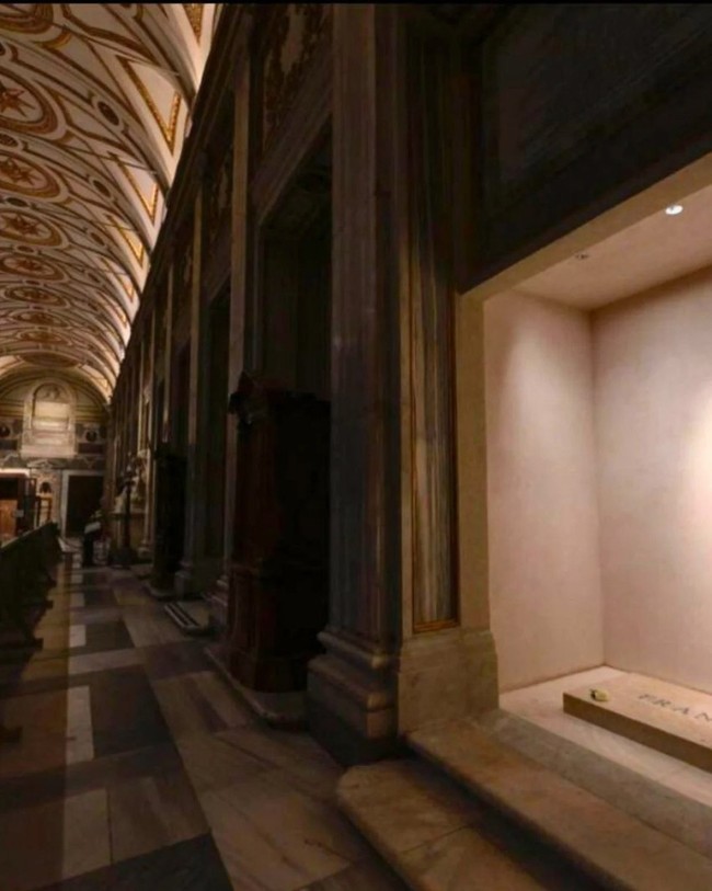 Papa Francis'in mezarı ortaya çıktı! İlk fotoğraflar yayınlandı… - Resim : 1