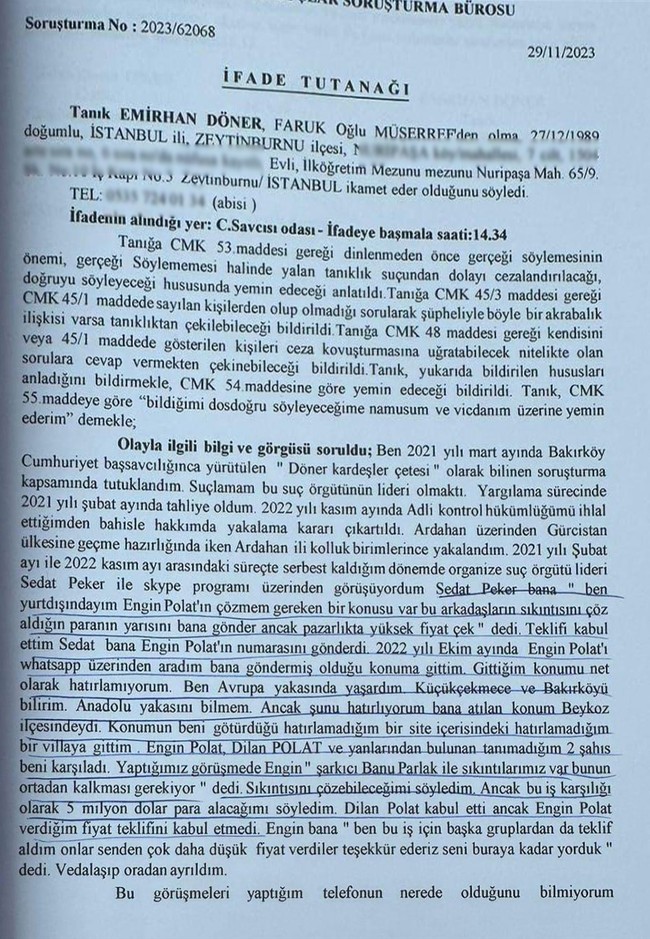 Banu Parlak davasında şok ifade! "Engin Polat olayını çöz paranın yarısını bana gönder" - Resim : 2