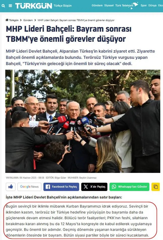 MHP'de 'Öcalan' ve 'kurucu önder' krizi mi? Bahçeli söyledi, gazete sansürledi… - Resim : 1