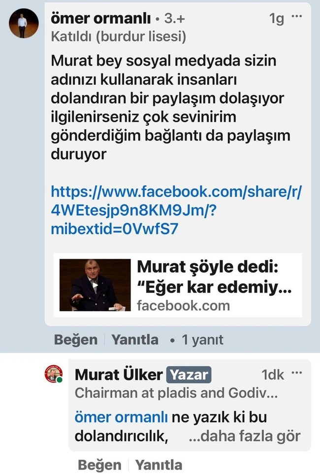 Murat Ülker'i isyan ettiren yapay zekalı dolandırıcılık! - Resim : 1