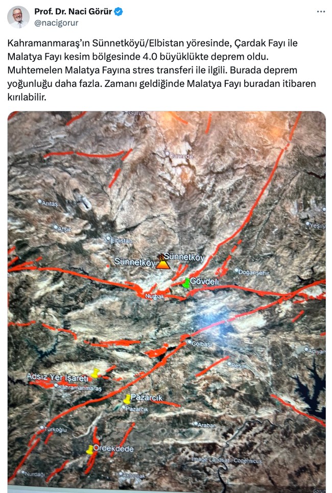 Naci Görür, stres biriktiren fay hattını açıkladı! 'Deprem yoğunluğu fazla, kırılabilir…' - Resim : 1