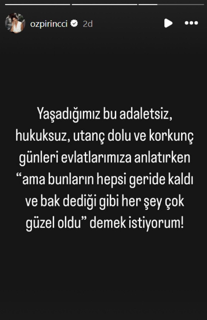 Özge Özpirinçci, Ekrem İmamoğlu'nun gözaltına alınması sonrası paylaştı! "Korkunç günleri..." - Resim : 2