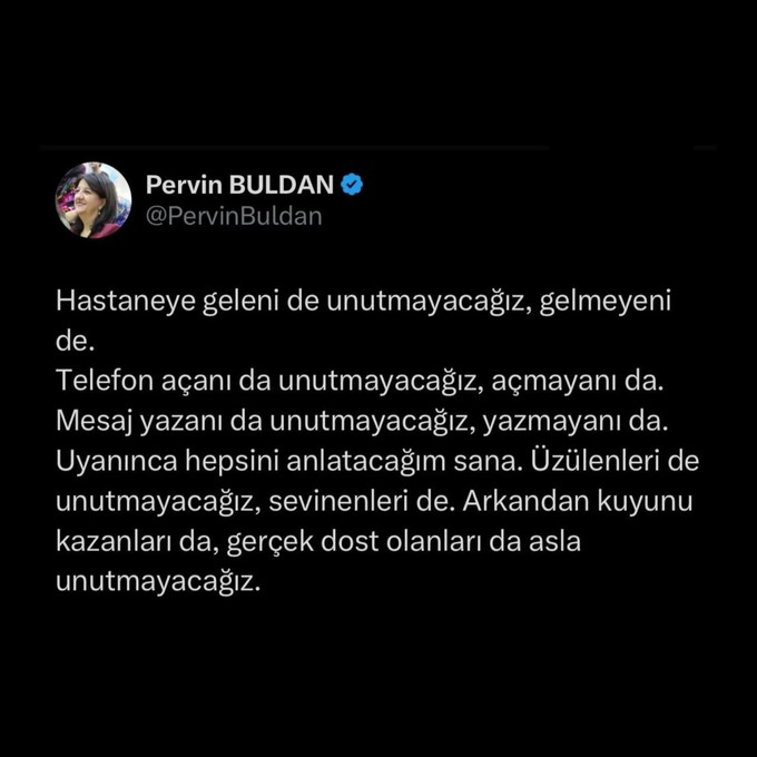 Pervin Buldan'dan sitem dolu Sırrı Süreyya Önder mesajı: Önce paylaştı, sonra sildi - Resim : 1